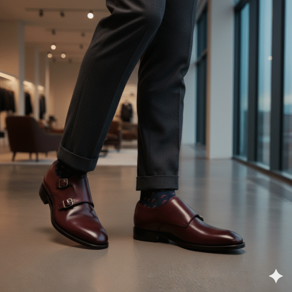 Monk Strap Burgundy Regent