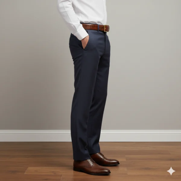 Cinturón de piel marrón con hebilla dorada