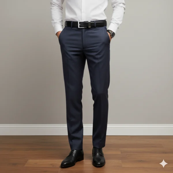 Generated Image September 30, 2025 - 11_47AM Cinturón de piel marrón liso, con hebilla plateada